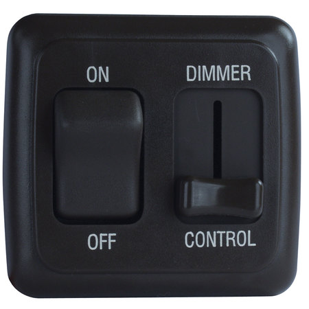 JR PRODUCTS JR Products 12275 Dimmer/On-Off Switch - Black 12275